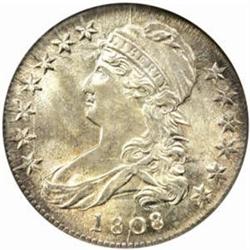 1808 Capped Bust Half Dollar. O-102a. Rarity-2. MS-63 (NGC).