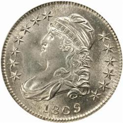 1809 Capped Bust Half Dollar. O-106. Rarity-3. MS-64 (NGC).