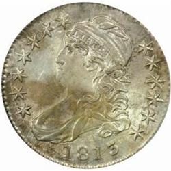 1813 Capped Bust Half Dollar. O-107a. Rarity-1. AU-58 (PCGS).