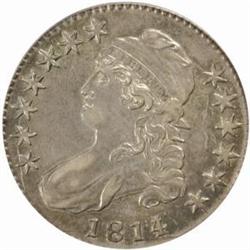 1814/3 Capped Bust Half Dollar. O-101a. Rarity-2. AU-53 (PCGS).