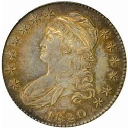 1820 Capped Bust Half Dollar. O-103a. Rarity-2. Curl Base 2, Small Date. MS-62 (PCGS).