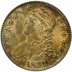 1831 Capped Bust Half Dollar. O-103. Rarity-1. MS-65 (NGC).