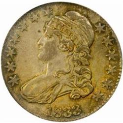 1833 Capped Bust Half Dollar. O-112. Rarity-2. MS-63 (PCGS).