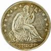 Image 1 : 1853 Seated Liberty Half Dollar. Arrows and Rays. MS-62 Cleaned, Retoned (Uncertified).