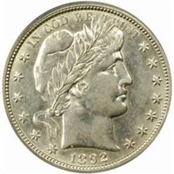 1892-O Barber Half Dollar. AU-55 (PCGS).