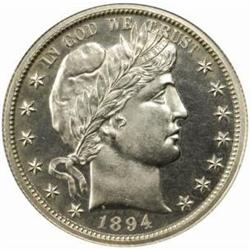 1894 Barber Half Dollar. Proof-65 Cameo (NGC).