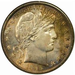 1895-S Barber Half Dollar. MS-64 (NGC).