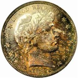 1897-S Barber Half Dollar. MS-65 (PCGS).