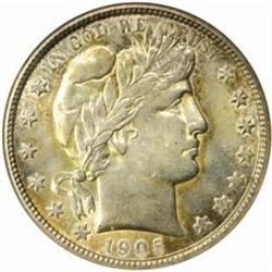 1905-O Barber Half Dollar. MS-63 (ANACS).