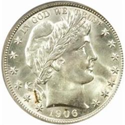 1906-O Barber Half Dollar. MS-66 (PCGS).