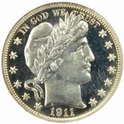 1911 Barber Half Dollar. Proof-66 Cameo (NGC).