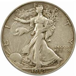 1919-S Walking Liberty Half Dollar. EF-40 (PCGS).