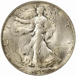 1920 Walking Liberty Half Dollar. MS-63 (PCGS).