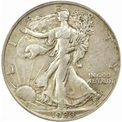 1920-D Walking Liberty Half Dollar. EF-45 (PCGS).