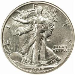 1923-S Walking Liberty Half Dollar. AU-55 (NGC).
