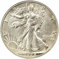 1928-S Walking Liberty Half Dollar. MS-62 (NGC).