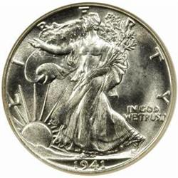 1941-S Walking Liberty Half Dollar. MS-65 (NGC).