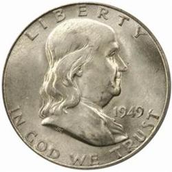 1949-D Franklin Half Dollar. MS-65 FBL (PCGS).