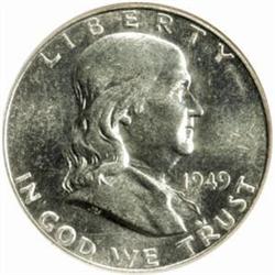 1949-S Franklin Half Dollar. MS-65 PL FBL (NGC).