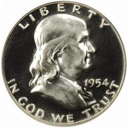 1954 Franklin Half Dollar. Proof-67 Cameo (NGC).