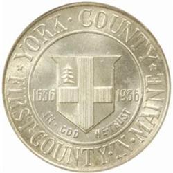 1936 York County, Maine Tercentenary. MS-65 (PCGS).