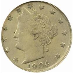 1904 Liberty Nickel--Struck on a Foreign Planchet--MS-64 (NGC).