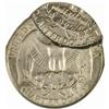 Image 2 : Undated Washington Quarter--Double Struck, Second Strike 65% Off Center--MS-62 (NGC).