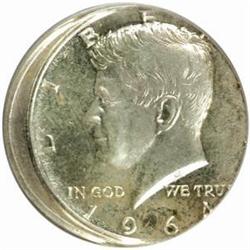 1964 Kennedy Half Dollar--Struck 10% Off Center & Cupped--MS-64 (PCGS).