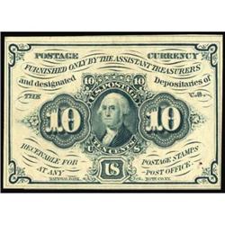 Fr. 1243. 10 Cents. First Issue. PCGS Choice New 63.