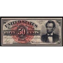 Fr. 1374. 50 Cents. Fourth Issue. Lincoln. PMG Gem Uncirculated 65EPQ.