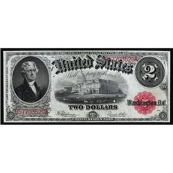 Fr. 60. 1917 $2 Legal Tender Note. PMG Gem Uncirculated 66EPQ.
