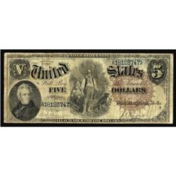 Fr. 77. 1880 $5 Legal Tender Note. Very Good.
