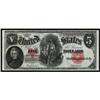 Image 1 : Fr. 87. 1907 $5 Legal Tender Note. CGA Gem Uncirculated 66.