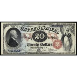 Fr. 129. 1878 $20 Legal Tender Note. PCGS Gem New 66.