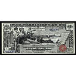 Fr. 224. 1896 $1 Silver Certificate. About Uncirculated.