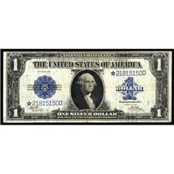 Fr. 239*. 1923 $1 Silver Certificate Star Note. Very Fine.