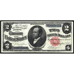 Fr. 246. 1891 $2 Silver Certificate. PMG Choice Very Fine 35EPQ.