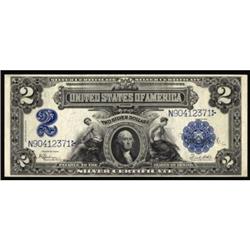 Fr. 258. 1899 $2 Silver Certificate. CGA About Uncirculated 58.