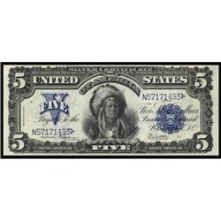 Fr. 281. 1899 $5 Silver Certificate. PCGS Gem New 65PPQ.