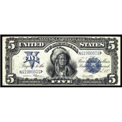 Fr. 281. 1899 $5 Silver Certificate. PMG Very Fine 20.