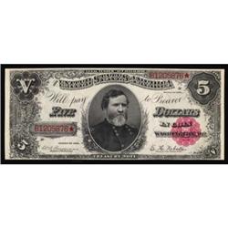 Fr. 362. 1891 $5 Treasury Note. PCGS Choice About New 58PPQ.