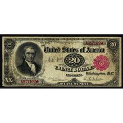 Fr. 374. 1890 $20 Treasury Note. PMG Fine 12.