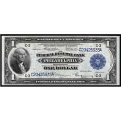 Fr. 715. 1918 $1 Federal Reserve Bank Note. CGA Gem Uncirculated 66.