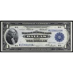 Fr. 742. 1918 $1 Federal Reserve Bank Note. PMG Superb Gem Uncirculated 68EPQ.