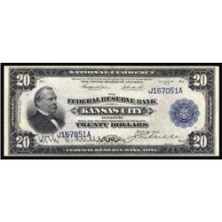 Fr. 826. 1915 $20 Federal Reserve Bank Note. PMG Very Fine 30.