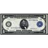 Fr. 870. 1914 $5 Federal Reserve Note. Blue Seal. PMG Gem Uncirculated 65EPQ.