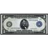 Image 1 : Fr. 871a. 1914 $5 Federal Reserve Note. Blue Seal. PMG Choice Uncirculated 64EPQ.