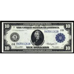 Fr. 911a. 1914 $10 Federal Reserve Note. Blue Seal. PCGS Gem New 66PPQ.