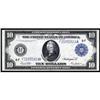 Image 1 : Fr. 927a. 1914 $10 Federal Reserve Note. Blue Seal. PMG Choice About Uncirculated 58.