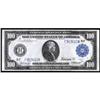 Image 1 : Fr. 1104. 1914 $100 Federal Reserve Note. Blue Seal. Choice Crisp Uncirculated.